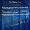 StarTech.com 1U 19in Metal Rackmount Cable Management Panel