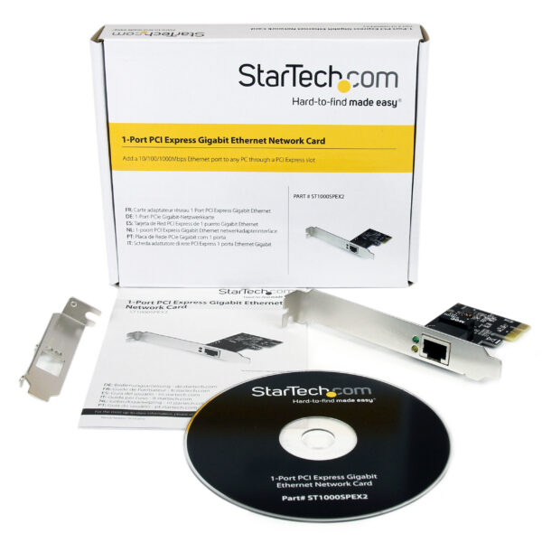 16783040_0880.jpg StarTech.com 1 Port PCI Express PCIe Gigabit Network Server Adapter NIC Card - Dual Profile