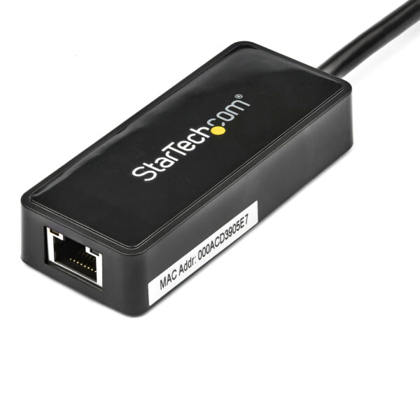 19657707_0074734367.jpg StarTech.com USB 3.0 to Gigabit Ethernet Adapter NIC w/ USB Port - Black
