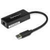 19657707_0436251930.jpg StarTech.com USB 3.0 to Gigabit Ethernet Adapter NIC w/ USB Port - Black