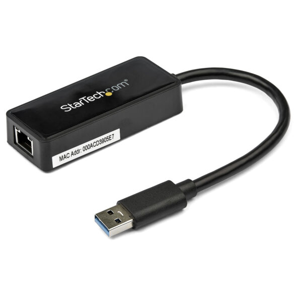 19657707_0436251930.jpg StarTech.com USB 3.0 to Gigabit Ethernet Adapter NIC w/ USB Port - Black