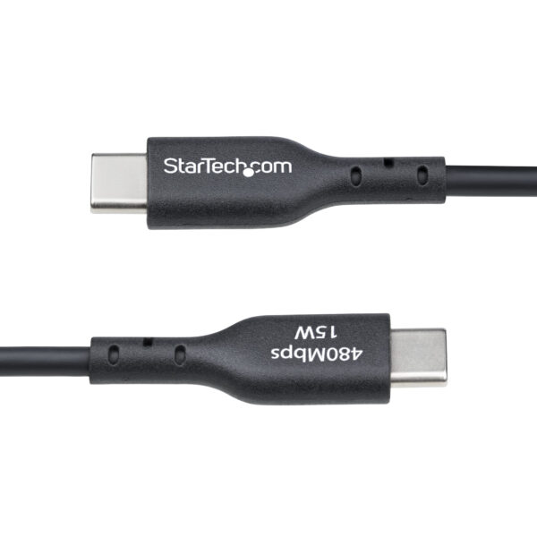 1a889d8814e7fbd65f206d4e3d45d9308a86682a.jpg StarTech.com 3ft (1m) USB-A to USB-C Charging Cable, Charge & Sync, 3A, USB 2.0, TPE Jacket - Black USB Charging Cord