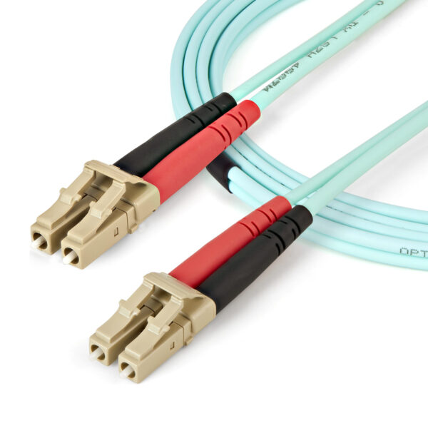 1b108be8aee7a49c7a7562b7b07de6ec.jpg StarTech.com 1m (3ft) LC/UPC to LC/UPC OM4 Multimode Fiber Optic Cable, 50/125µm LOMMF/VCSEL Zipcord Fiber, 100G, Low Insertion Loss - LSZH Fiber Jumper Cord