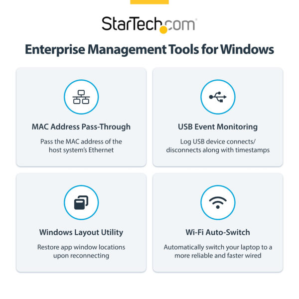 1d712d5f6b52eb94e21f9014e599ea9e458fb0b4.jpg StarTech.com Triple-Monitor USB-C Docking Station, 140W Laptop Charging Dock for MacBook Pro and Windows, 4K 60Hz HDMI or DisplayPort, TAA