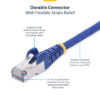StarTech.com 1m Blue CAT8 Ethernet Cable, Snagless RJ45, 25G/40G, 2000MHz, 100W PoE++, S/FTP, 26AWG Pure Bare Copper Wire, LSZH, Shielded Network Patch Cord w/Strain Reliefs, Individually Tested