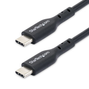 209237c62d0dad9883238d32a44f705f.jpg StarTech.com 13ft (4m) USB-C Charging Cable, Charge & Sync, 60W (3A) PD, USB 2.0 Laptop Charger Cable, TPE Jacket - Black USB C Charging Cord