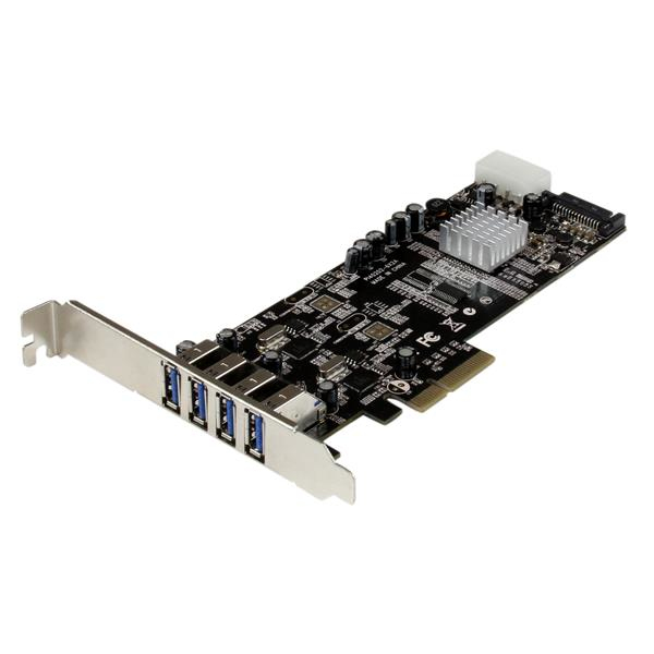 21037306-startech.com_.jpg StarTech.com 4 Port PCI Express (PCIe) SuperSpeed USB 3.0 Card Adapter w/ 2 Dedicated 5Gbps Channels - UASP - SATA / LP4 Power