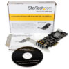 21037307_2829778511.jpg StarTech.com 4 Port USB 3.0 PCIe Card w/ 4 Dedicated 5Gbps Channels (USB 3.1 Gen 1) - UASP - SATA / LP4 Power - PCI Express Adapter Card