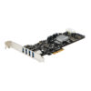 21037307_3898276210.jpg StarTech.com 4 Port USB 3.0 PCIe Card w/ 4 Dedicated 5Gbps Channels (USB 3.1 Gen 1) - UASP - SATA / LP4 Power - PCI Express Adapter Card