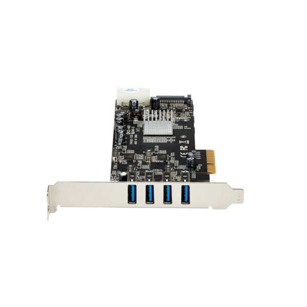 21037307_9224667219.jpg StarTech.com 4 Port USB 3.0 PCIe Card w/ 4 Dedicated 5Gbps Channels (USB 3.1 Gen 1) - UASP - SATA / LP4 Power - PCI Express Adapter Card