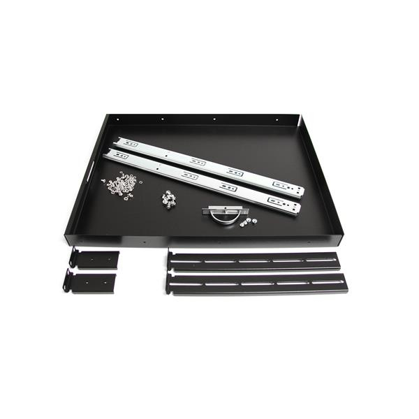 2255945_1453.jpg StarTech.com 1U Sliding Server Rack Mount Keyboard Shelf Tray, 55lbs (25Kg), 22in (55cm) Deep Steel Pull Out Drawer for 19" AV, Network Equipment Rack