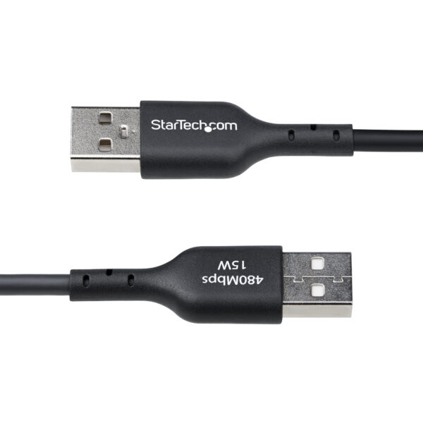 227152f00b3d88071c25ae0b58d6bed252cd05c3.jpg StarTech.com 1ft (30cm) USB-A to USB-C Charging Cable, Charge & Sync, 3A, USB 2.0, TPE Jacket - Black USB Charging Cord