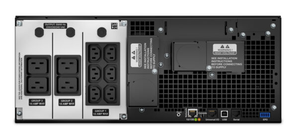 22768054_6786055639.jpg APC Smart-UPS On-Line SRT6KRMXLI - 6kW/VA, 6x C13 + 4x C19 + hardwire 1 phase output, rack mountable, Embedded NMC