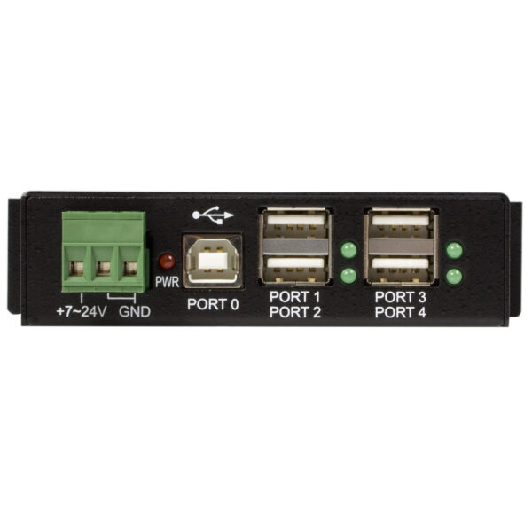 2330243_1705686908.jpg StarTech.com 4-Port USB 2.0 Hub - Metal Industrial USB-A Hub - Din Rail, Wall or Desk Mountable USB Data Hub - TAA Compliant USB Expander Hub