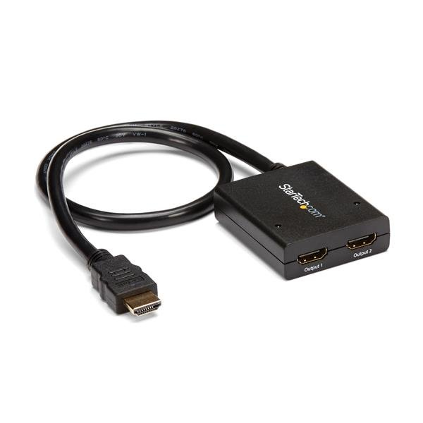 23332612_1041617725.jpg StarTech.com 4K HDMI 2-Port Video Splitter – 1x2 HDMI Splitter – Powered by USB or Power Adapter – 4K 30Hz