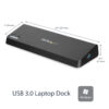 StarTech.com USB 3.0 Docking Station Dual Monitor with HDMI & 4K DisplayPort - USB 3.0 to 4x USB-A, Ethernet, HDMI and DP - USB Type A Universal Laptop Docking Station for Mac & Windows