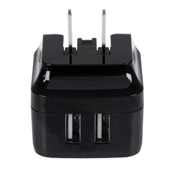 25435573_4908.jpg StarTech.com Dual-port USB wall charger - international travel - 17W/3.4A - black