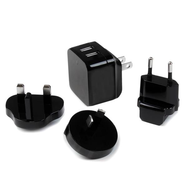 25435573_8424.jpg StarTech.com Dual-port USB wall charger - international travel - 17W/3.4A - black