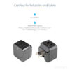 25435573_9554295291.jpg StarTech.com Dual-port USB wall charger - international travel - 17W/3.4A - black