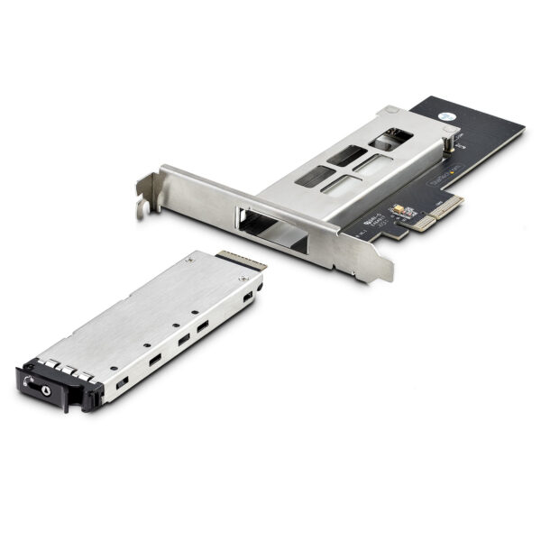 263cce03b6b505fa1919cfe53b70cf96.jpg StarTech.com M.2 NVMe SSD to PCIe x4 Mobile Rack/Backplane with Removable Tray for PCI Express Expansion Slot, Tool-less Installation, PCIe 4.0/3.0 Hot-Swap Drive Bay, Key Lock - 2 Keys Included