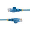 269b5afff8c341cef555ec9bbc2e2c82.jpg StarTech.com 0.5 m CAT6 Cable - Slim - Snagless RJ45 Connectors - Blue