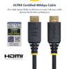 StarTech.com HDMI21-CBL-8K60-4M HDMI cable HDMI Type A (Standard) Black