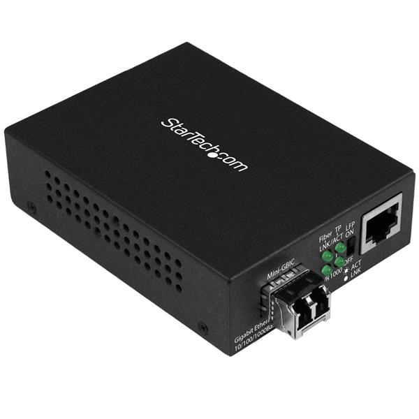 29245587_5591.jpg StarTech.com Gigabit Ethernet Fiber Media Converter - Compact - 850nm MM LC - 550m