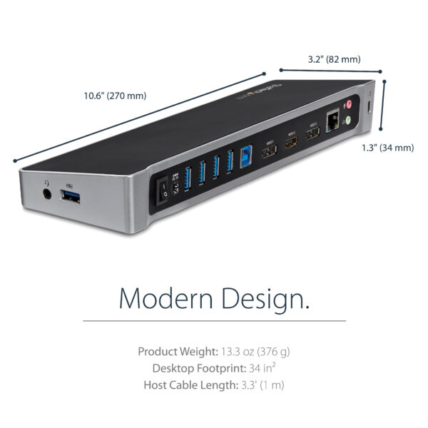 29393209_2723050640.jpg StarTech.com Triple-Monitor USB 3.0 Docking Station - 1x HDMI - 2x DisplayPort
