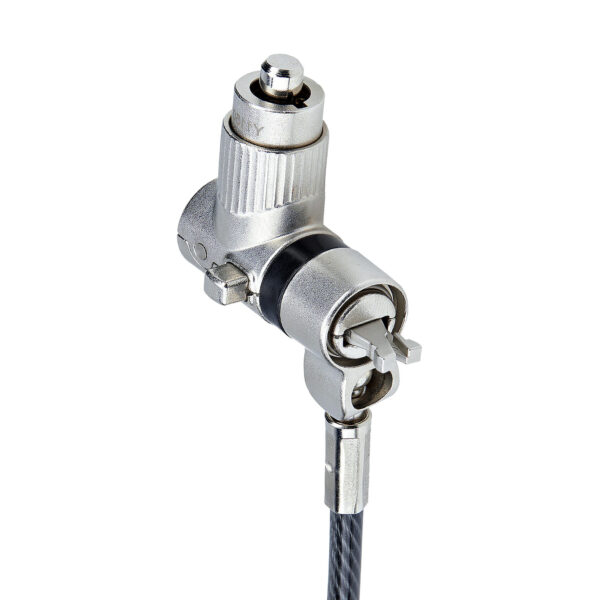 2b2ed883fbf296ec9f72c66c2dd4f0404dc92f63.jpg StarTech.com 3-in-1 Universal Laptop Lock 6.6ft (2m), Master Keyed Locking Cable, Computer Security, Compatible w/Noble Wedge®/Nano/K-Slot; Anti-Theft Cut-Resistant Cable