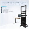 30348499_0132158885.jpg StarTech.com 2-Post 42U Mobile Open Frame Server Rack, Two Post 19in Network Rack with Wheels, Rolling Open Rack for AV/Data/Media/IT Equipment, Computer Rack for Home/Office Spaces - Casters Included