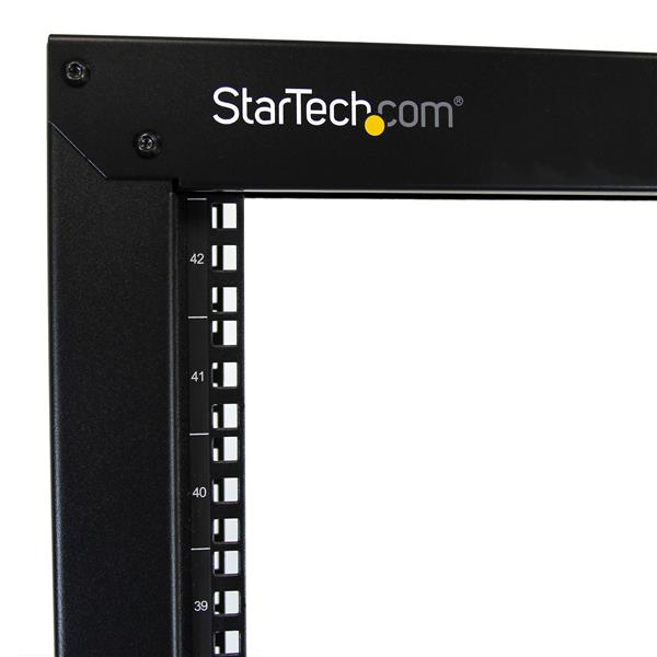 30348499_8844.jpg StarTech.com 2-Post 42U Mobile Open Frame Server Rack, Two Post 19in Network Rack with Wheels, Rolling Open Rack for AV/Data/Media/IT Equipment, Computer Rack for Home/Office Spaces - Casters Included