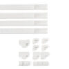 Hama 00221017 cable organizer Universal Cable duct White 4 pc(s)