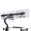 3306824b7d57279b1b1ad255306df8e10fccbe67.jpg StarTech.com Crossbar Triple Monitor Desk Mount For Up To Three 27in Screens, VESA 75x75/100x100, Tool-Less Arm Adjustments, C-Clamp/Grommet, Spring-Assisted Arm