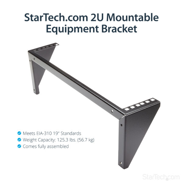 3323785_7391227524.jpg StarTech.com 2U 19in Steel Vertical Wall Mount Equipment Rack Bracket