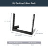 StarTech.com 2-Post 8U Desktop Server Rack, Small Open Frame 19in Computer Rack, Compact Network Rack for AV / Studio / Data / IT Equipment - Free Standing Two-Post Home/Office Rack