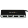 StarTech.com 4-Port Portable USB 2.0 Hub with Built-in Cable