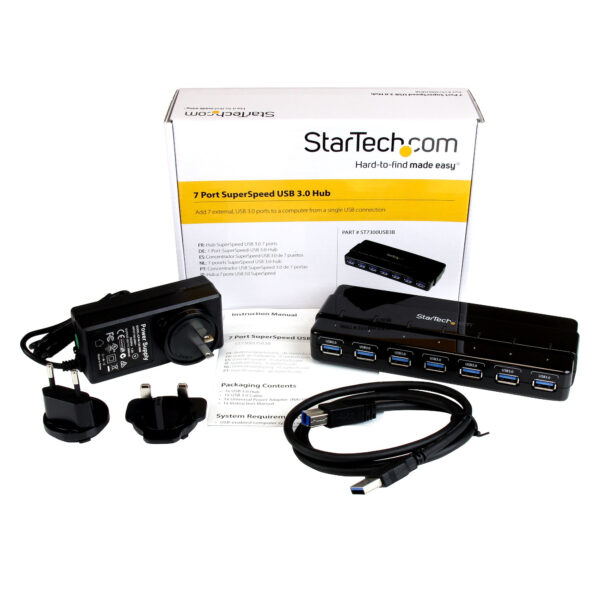 34a5586720888cc216f8257f0d2cc6f2.jpg StarTech.com 7-Port USB 3.0 Hub - Desktop~7-Port USB 3.0 Hub (5Gbps) - Desktop