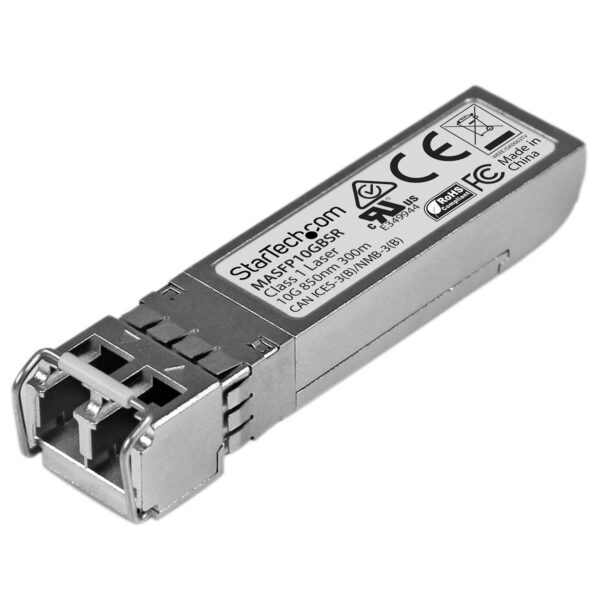 35446047_9947799021.jpg StarTech.com Cisco Meraki MA-SFP-10GB-SR Compatible SFP+ Transceiver Module - 10GBASE-SR~Cisco Meraki MA-SFP-10GB-SR Compatible SFP+ Module - 10GBASE-SR - 10GbE Multimode Fiber MMF Optic Transceiver - 10GE Gigabit Ethernet SFP+ - LC 300m - 850nm - DDM Cisco Meraki MS225, MX400, MS250