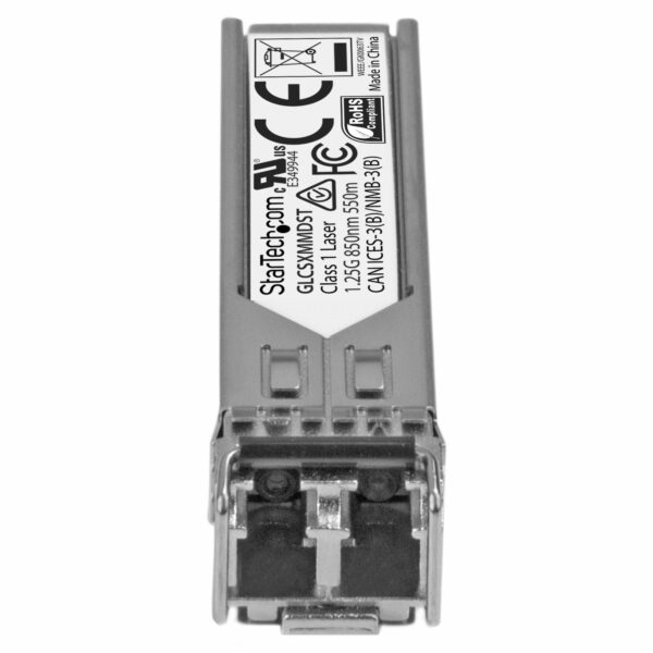 35631067_8531061207.jpg StarTech.com Cisco GLC-SX-MMD Compatible SFP Transceiver Module - 1000BASE-SX~Cisco GLC-SX-MMD Compatible SFP Module - 1000BASE-SX - 1GbE Multimode Fiber MMF Optic Transceiver - 1GE Gigabit Ethernet SFP - LC 550m - 850nm - DDM Cisco Firepower, ASR920, IE2000