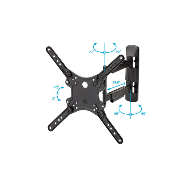 36687142_1957669169.jpg StarTech.com Full Motion TV Wall Mount - 32-55 inch (77lb/35kg) VESA Displays - Low Profile Universal Flat Screen TV Wall Mount - Heavy Duty Adjustable Tilt/Swivel Articulating Arm Bracket