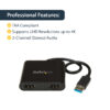 36957554_2319382032.jpg StarTech.com USB 3.0 to Dual HDMI Adapter, USB to 2x HDMI Monitor Converter for Windows (no support for macOS/ChromeOS/Linux) - TAA