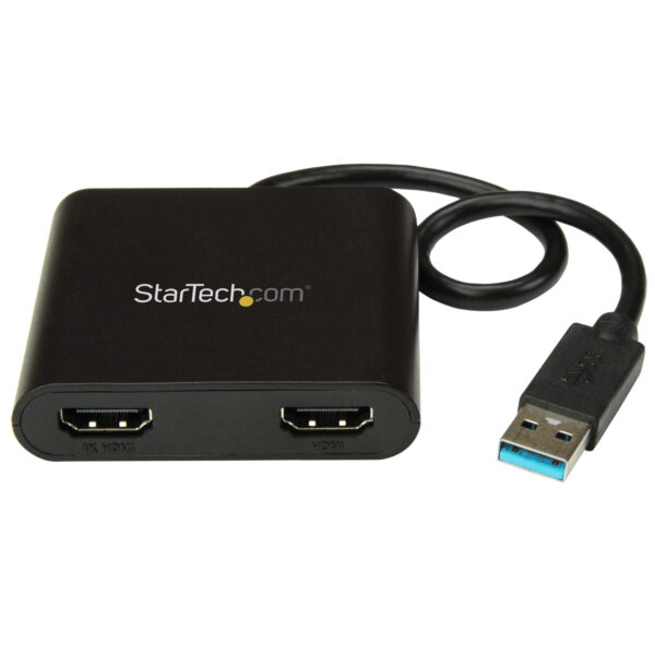 36957554_4726987633.jpg StarTech.com USB 3.0 to Dual HDMI Adapter, USB to 2x HDMI Monitor Converter for Windows (no support for macOS/ChromeOS/Linux) - TAA