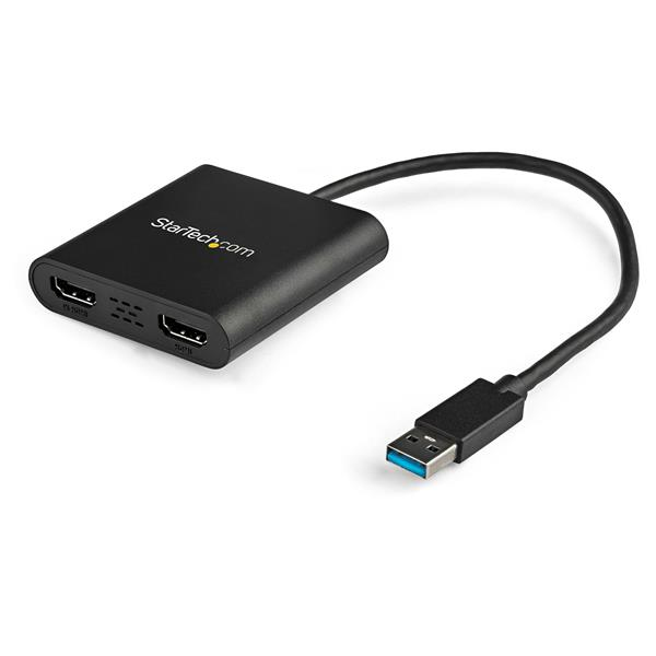 36957554_5030606349.jpg StarTech.com USB 3.0 to Dual HDMI Adapter, USB to 2x HDMI Monitor Converter for Windows (no support for macOS/ChromeOS/Linux) - TAA