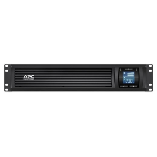 37037818_2763352840.jpg APC Smart-UPS C, Line Interactive, 3kVA, Rackmount 2U, 230V, 8x IEC C13+1x IEC C19 outlets, USB and Serial communication, AVR, Graphic LCD