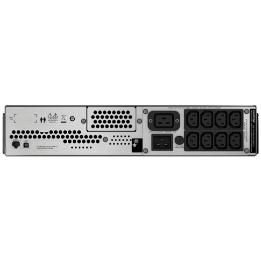 37037818_7058410763.jpg APC Smart-UPS C, Line Interactive, 3kVA, Rackmount 2U, 230V, 8x IEC C13+1x IEC C19 outlets, USB and Serial communication, AVR, Graphic LCD