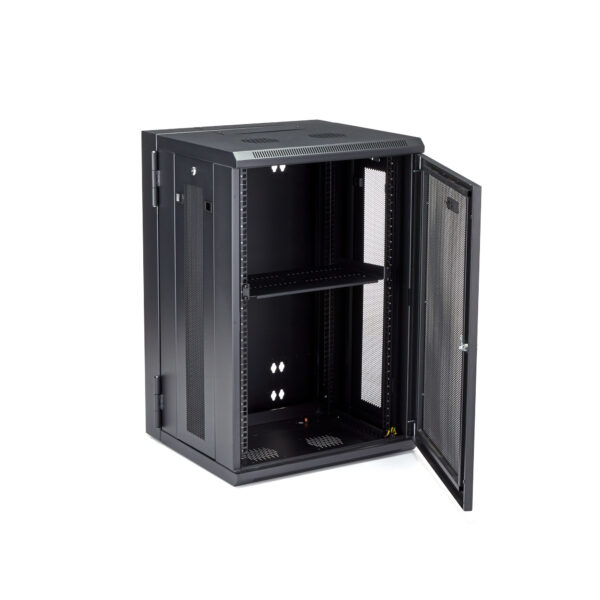 37260475_5069134395.jpg StarTech.com 4-Post 18U Wall Mount Network Cabinet with 1U Shelf, 19" Hinged Wall-Mounted Server Rack for Data / AV / Electronics / Computer Equipment, Flexible Vented Rack Enclosure