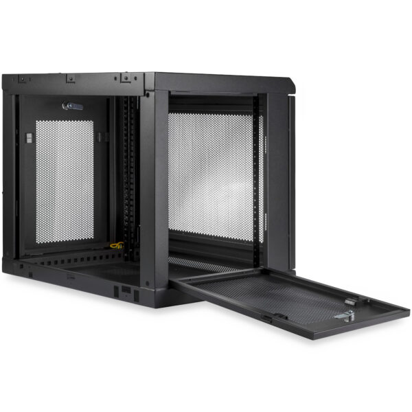 37260479_1255839476.jpg StarTech.com 2-Post 9U Wall Mount Network Cabinet with 1U Shelf, 19" Wall-Mounted Server Rack for Data / Networking / AV / Electronics / Computer Equipment, Small Vented Rack Enclosure