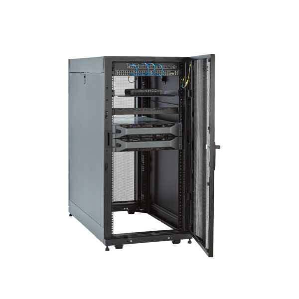 37297864_5948187138.jpg StarTech.com 4-Post 25U Server Rack Cabinet, Lockable 19" Data Rack Cabinet for Computer / AV / IT Equipment, Office / Home Network Rack with Casters & Adjustable Mounting Rails
