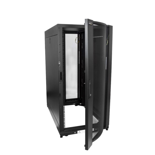 37297864_6638016703.jpg StarTech.com 4-Post 25U Server Rack Cabinet, Lockable 19" Data Rack Cabinet for Computer / AV / IT Equipment, Office / Home Network Rack with Casters & Adjustable Mounting Rails