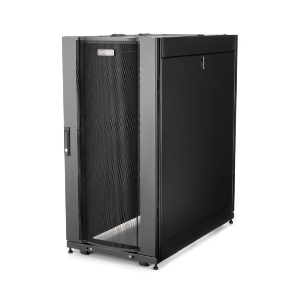 37297864_9926007539.jpg StarTech.com 4-Post 25U Server Rack Cabinet, Lockable 19" Data Rack Cabinet for Computer / AV / IT Equipment, Office / Home Network Rack with Casters & Adjustable Mounting Rails